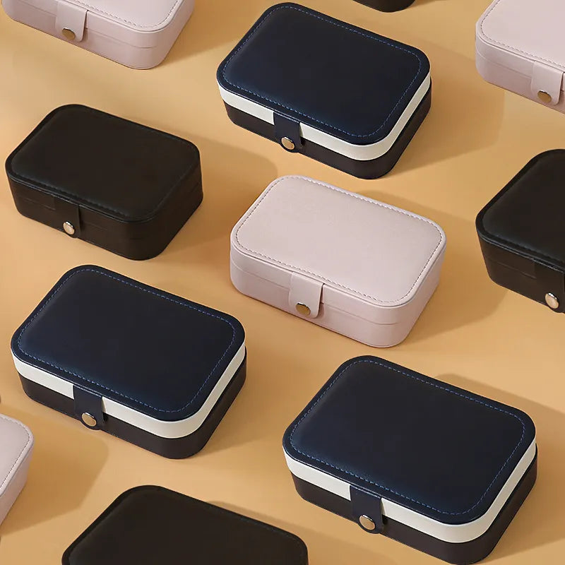 Vostara Portable Dual Layer Jewelry Storage Box