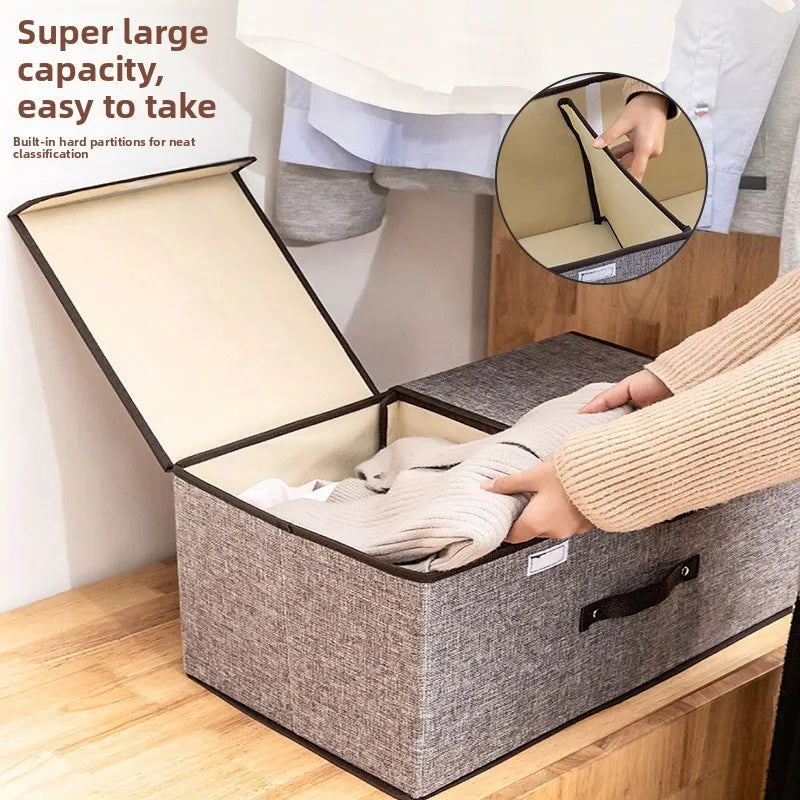 Vostara Foldable Fabric Storage Box with Dividers