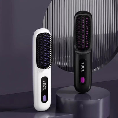 Vostara Wireless Hair Straightening Comb with Negative Ion Technology