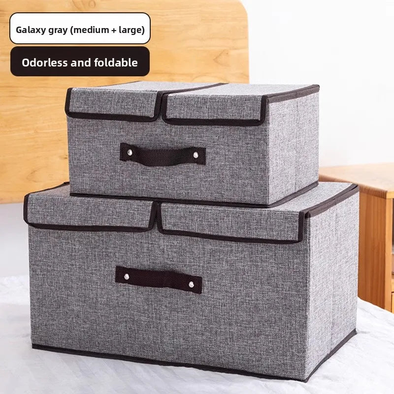 Vostara Foldable Fabric Storage Box with Dividers