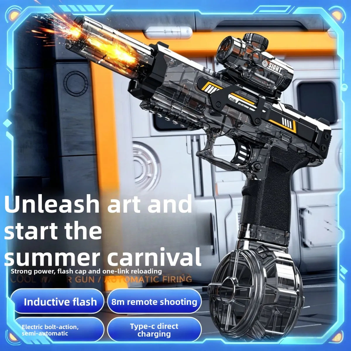 Vostara Electric Water Gun with Light Effect