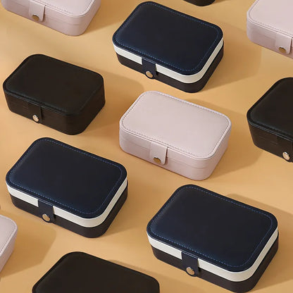 Vostara Portable Dual Layer Jewelry Storage Box