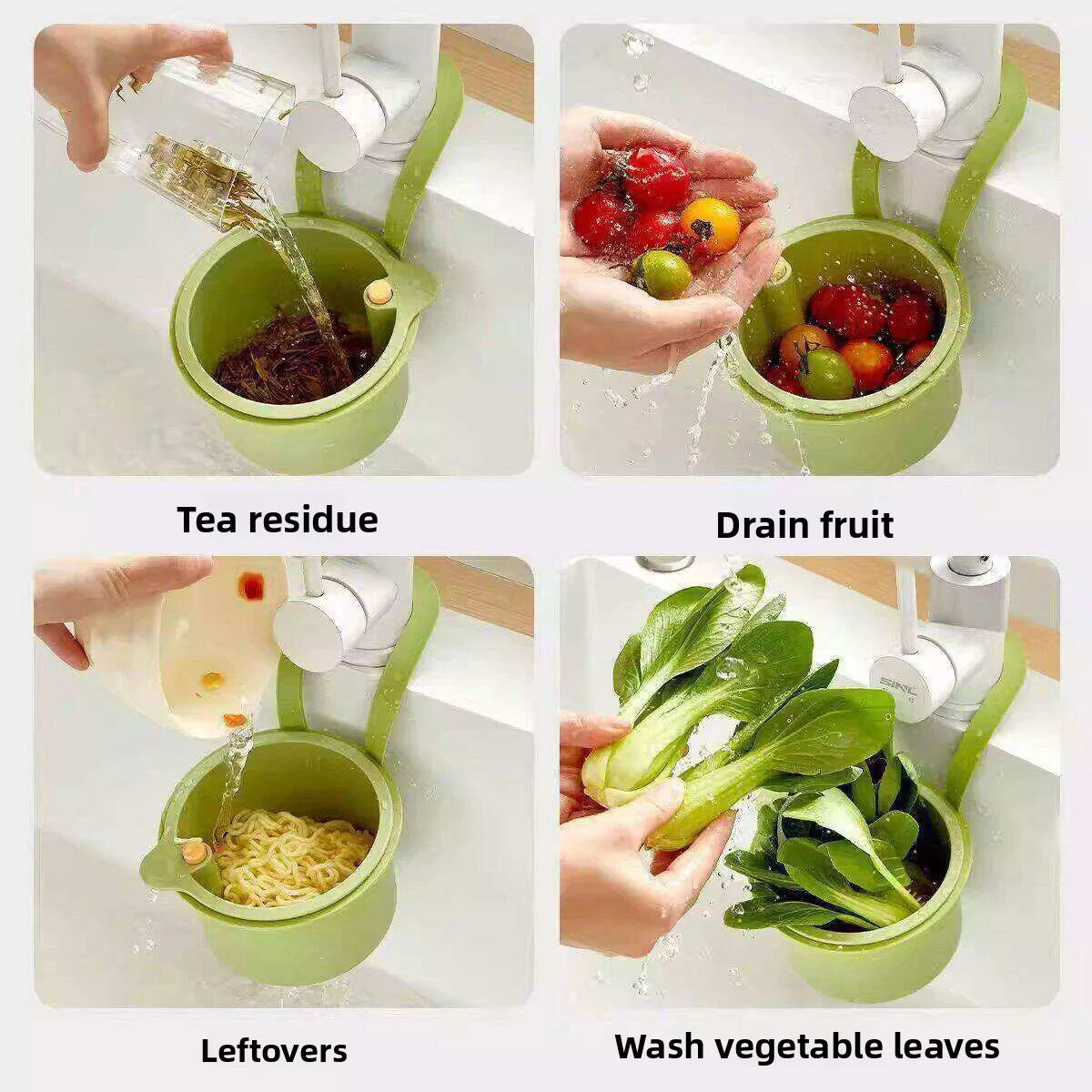 Vostara Hanging Sink Drain Basket for Kitchen Use