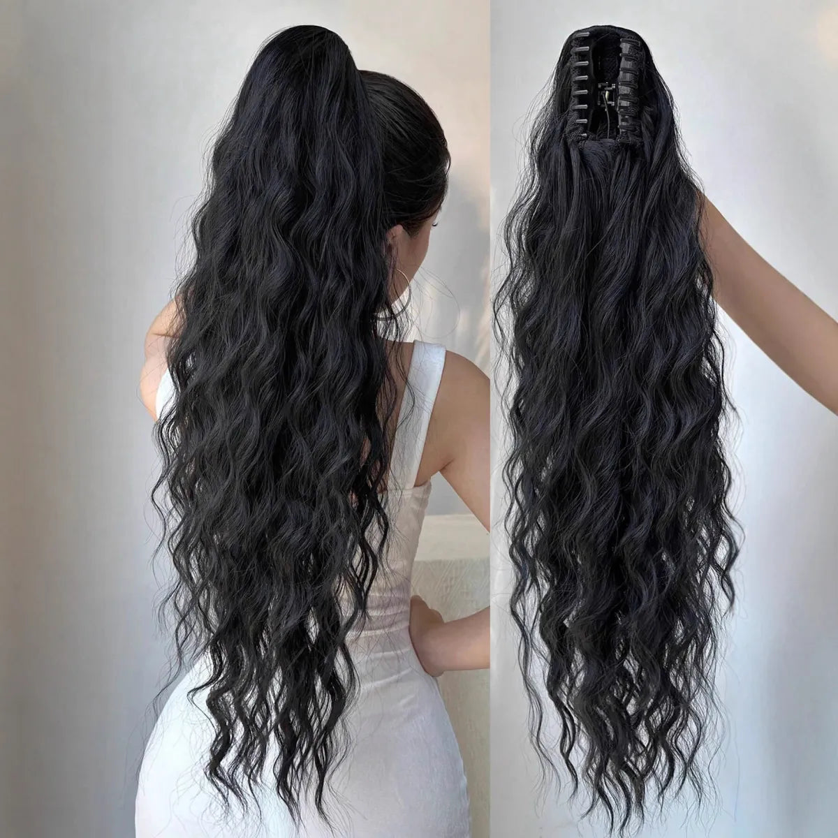 Vostara Synthetic Hair Ponytail with Claw Clip