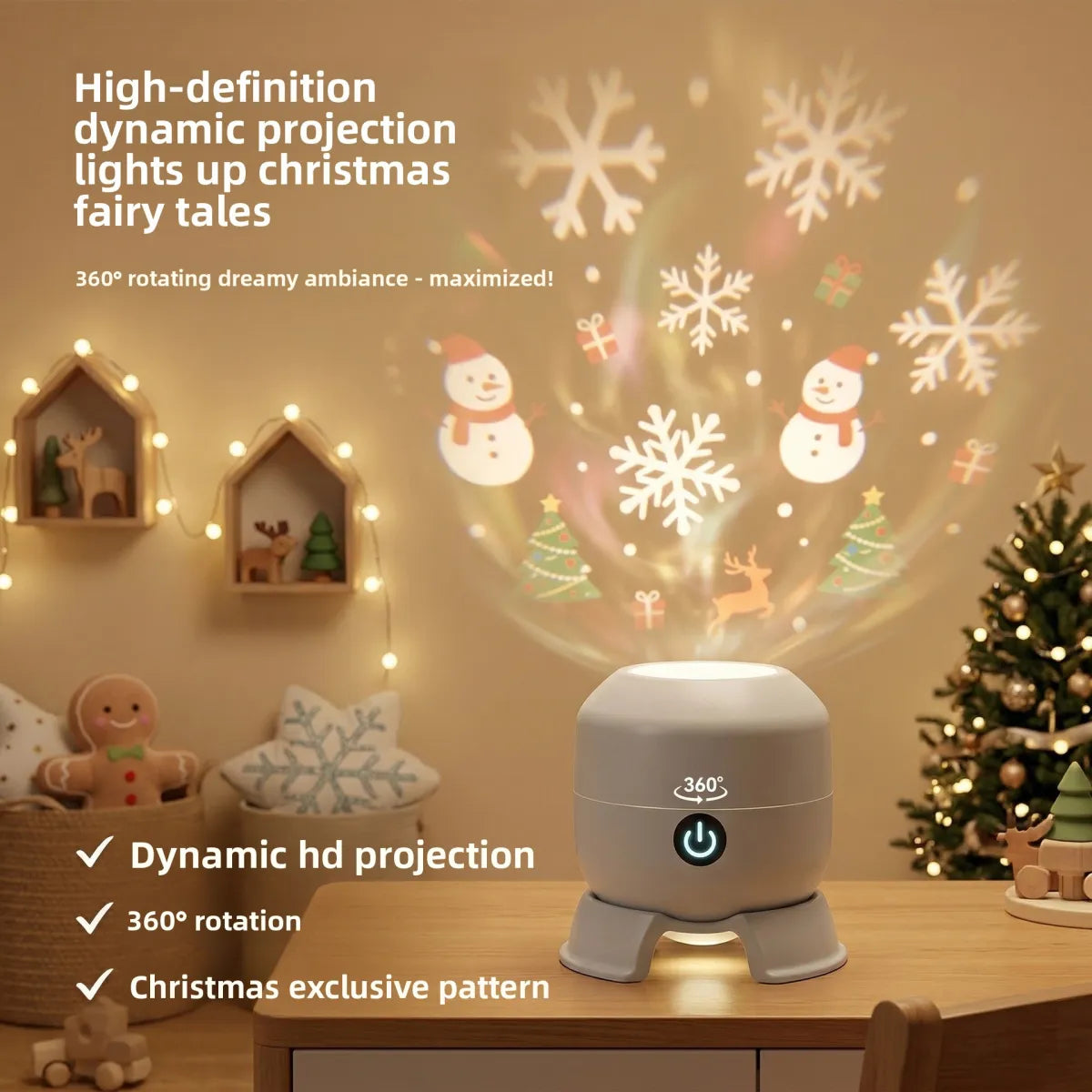 Vostara"Rotating Starry Sky Projection Night Light "