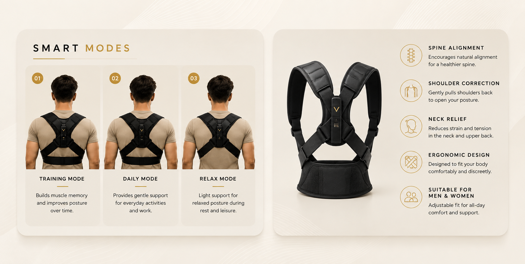 Vostara Posture Corrector for Shoulder and Back Support - Product Details 4