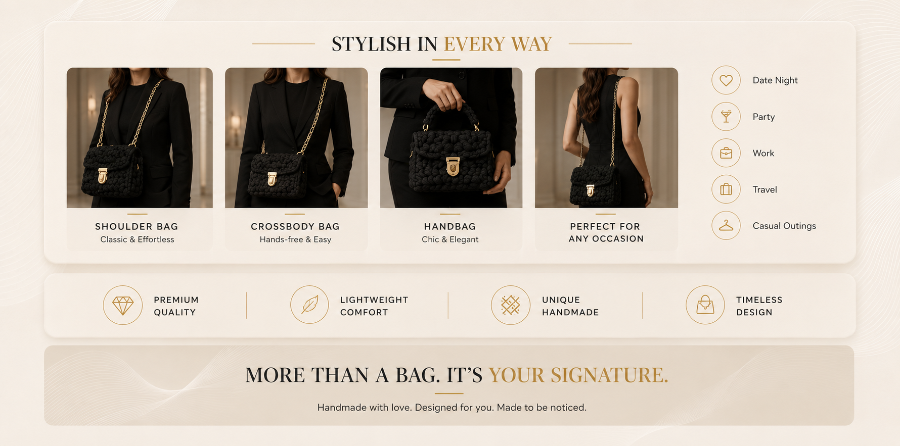 Vostara Handmade Woven Crossbody Bag - Product Details 3