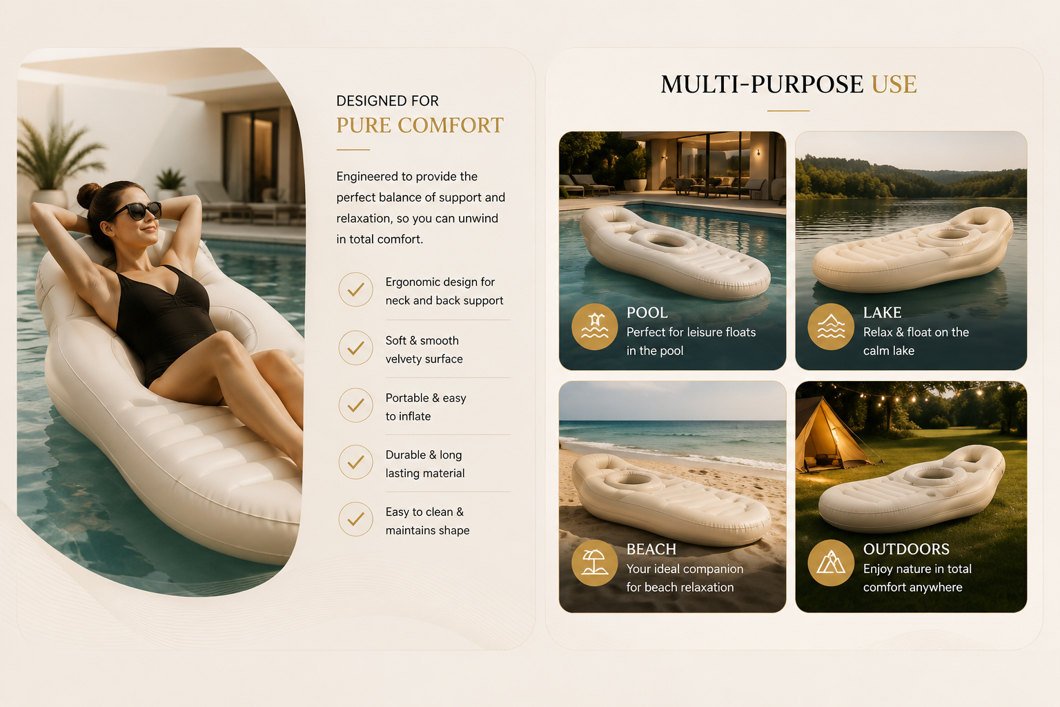 Vostara Inflatable Maternity Mattress O-Shaped Air Cushion - Product Details 3