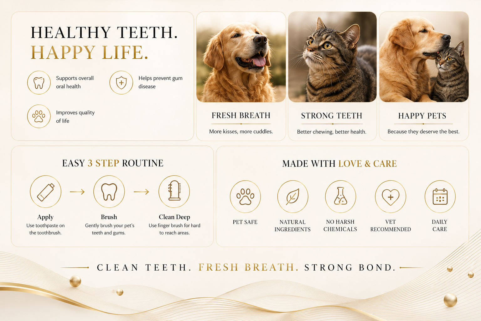 Vostara Pet Dental Care Toothpaste and Toothbrush Set - Product Details 2