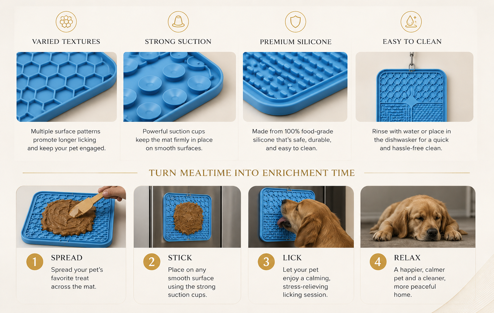 Vostara Silicone Pet Licking Slow Feeder Pad - Product Details 2