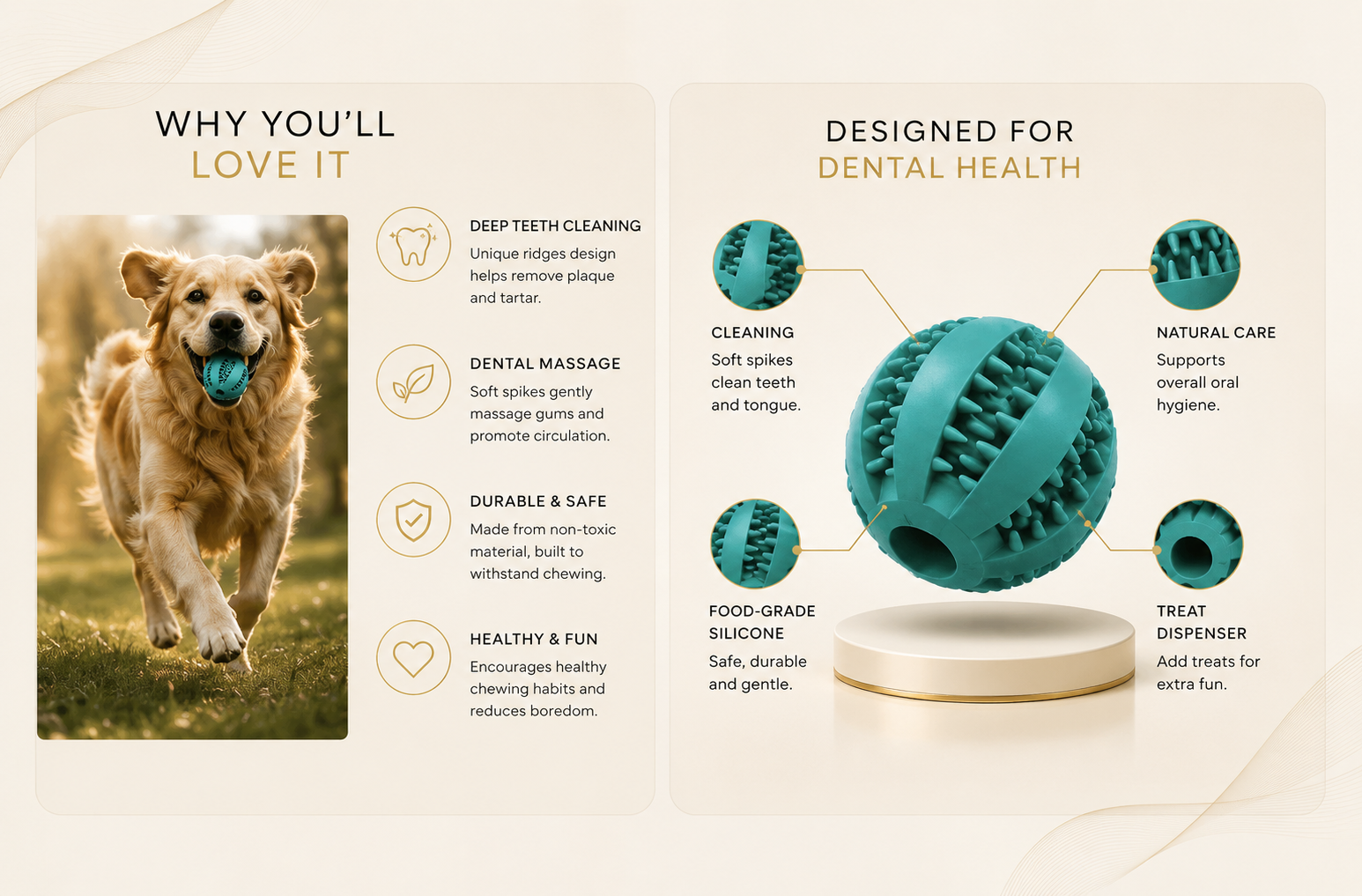 Vostara Pet Chew Toy with Food Dispenser - Product Details 2