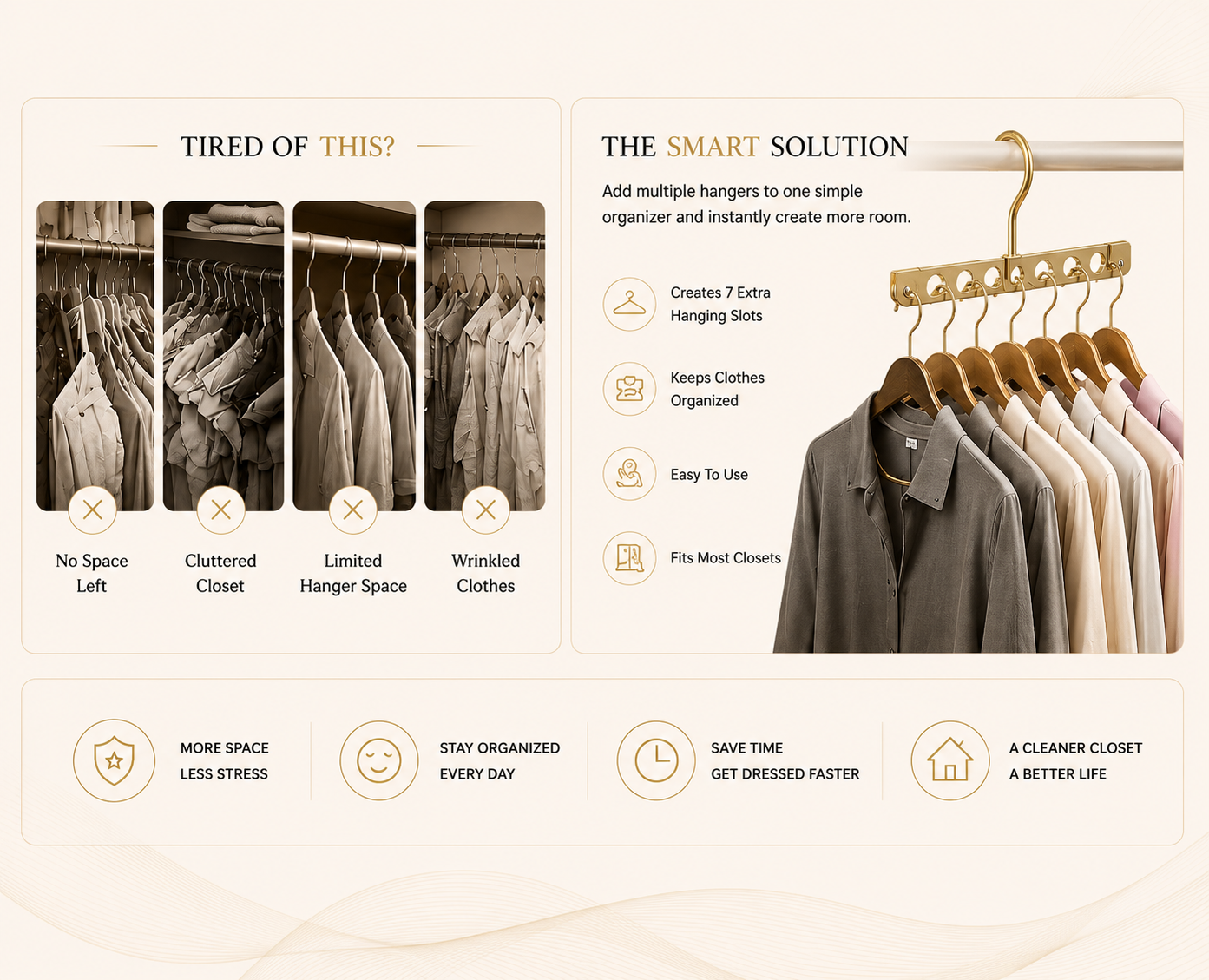 Vostara Aluminum Alloy Folding Pants Hanger - Product Details 3