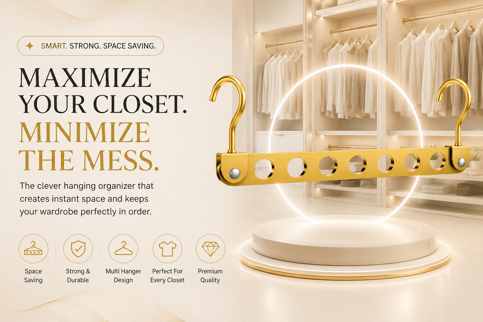 Vostara Aluminum Alloy Folding Pants Hanger - Product Details 1