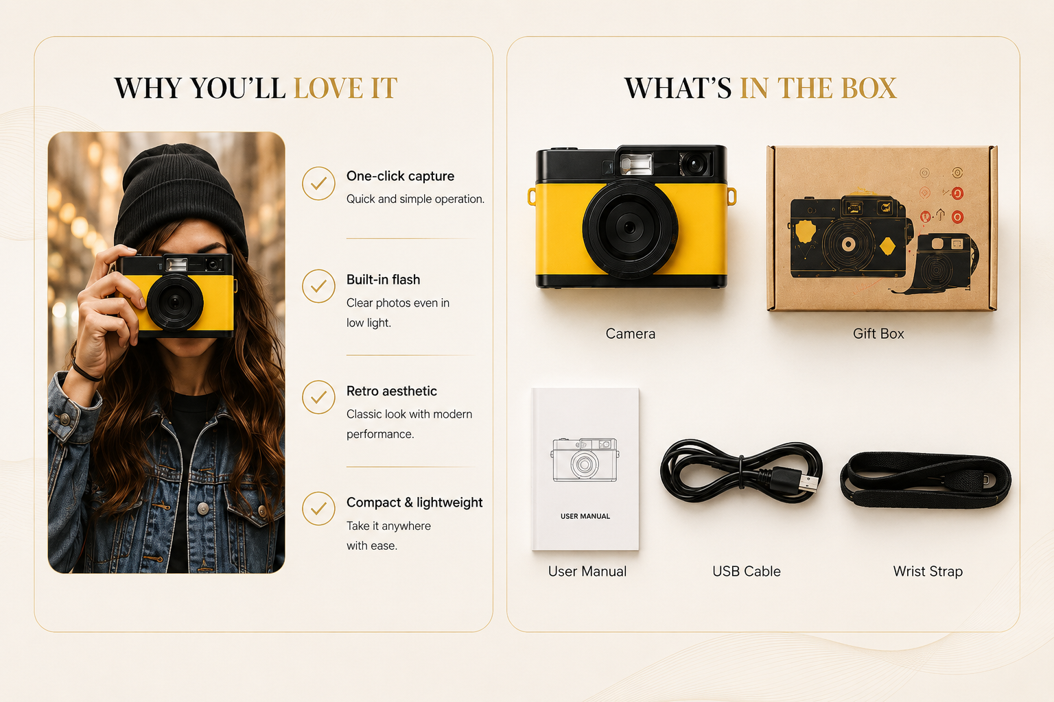 Vostara Retro Digital Camera with HD Filters - Product Details 2