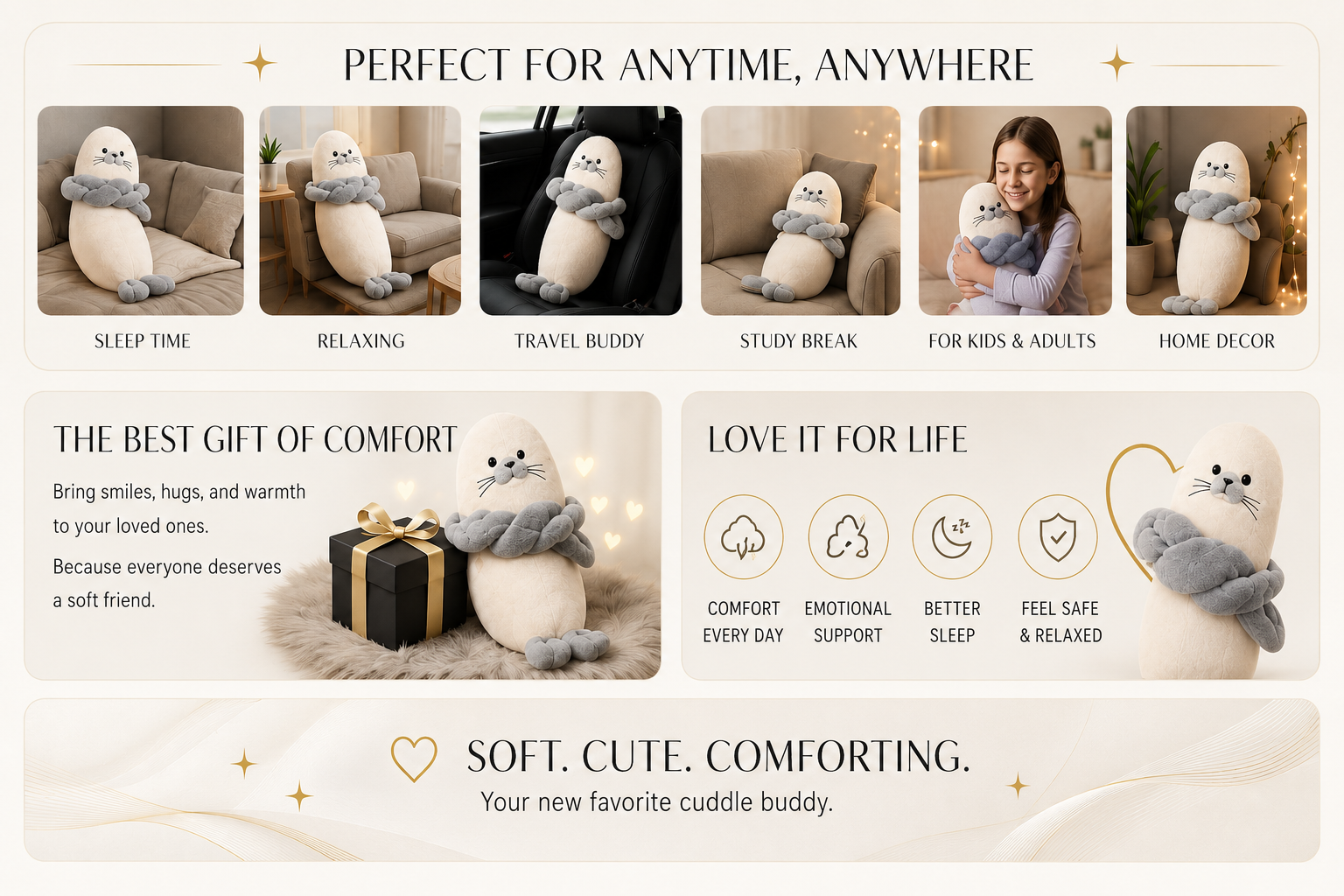 Vostara Soothing Patting Doll Pillow - Product Details 3