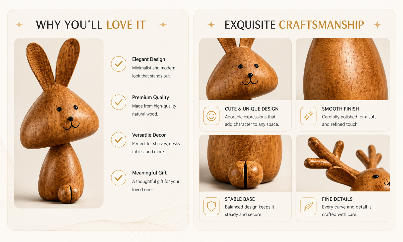 Vostara Medieval Style Rabbit Family Figurine - Product Details 2