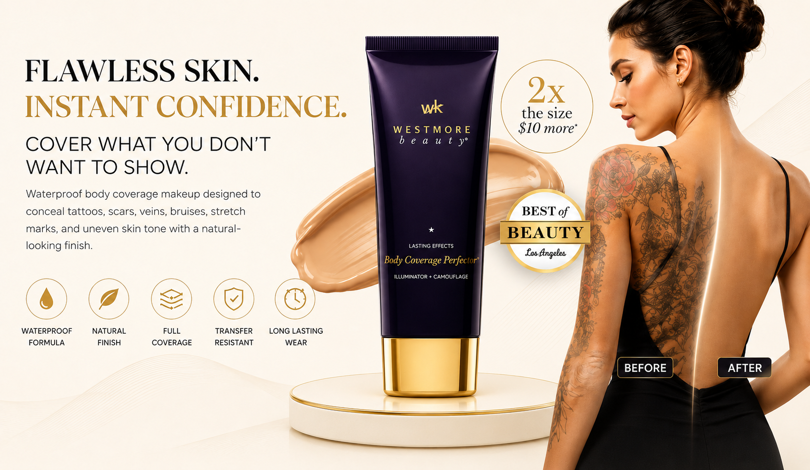 Vostara Westmore Beauty Body Coverage - Product Details 3