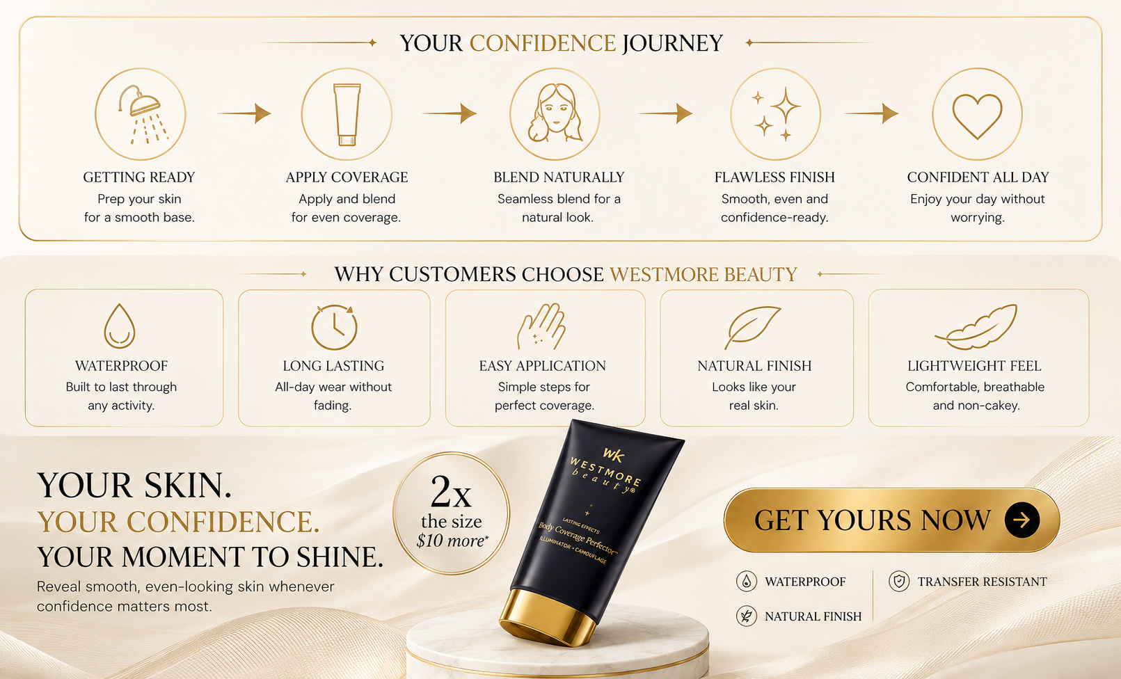 Vostara Westmore Beauty Body Coverage - Product Details 7