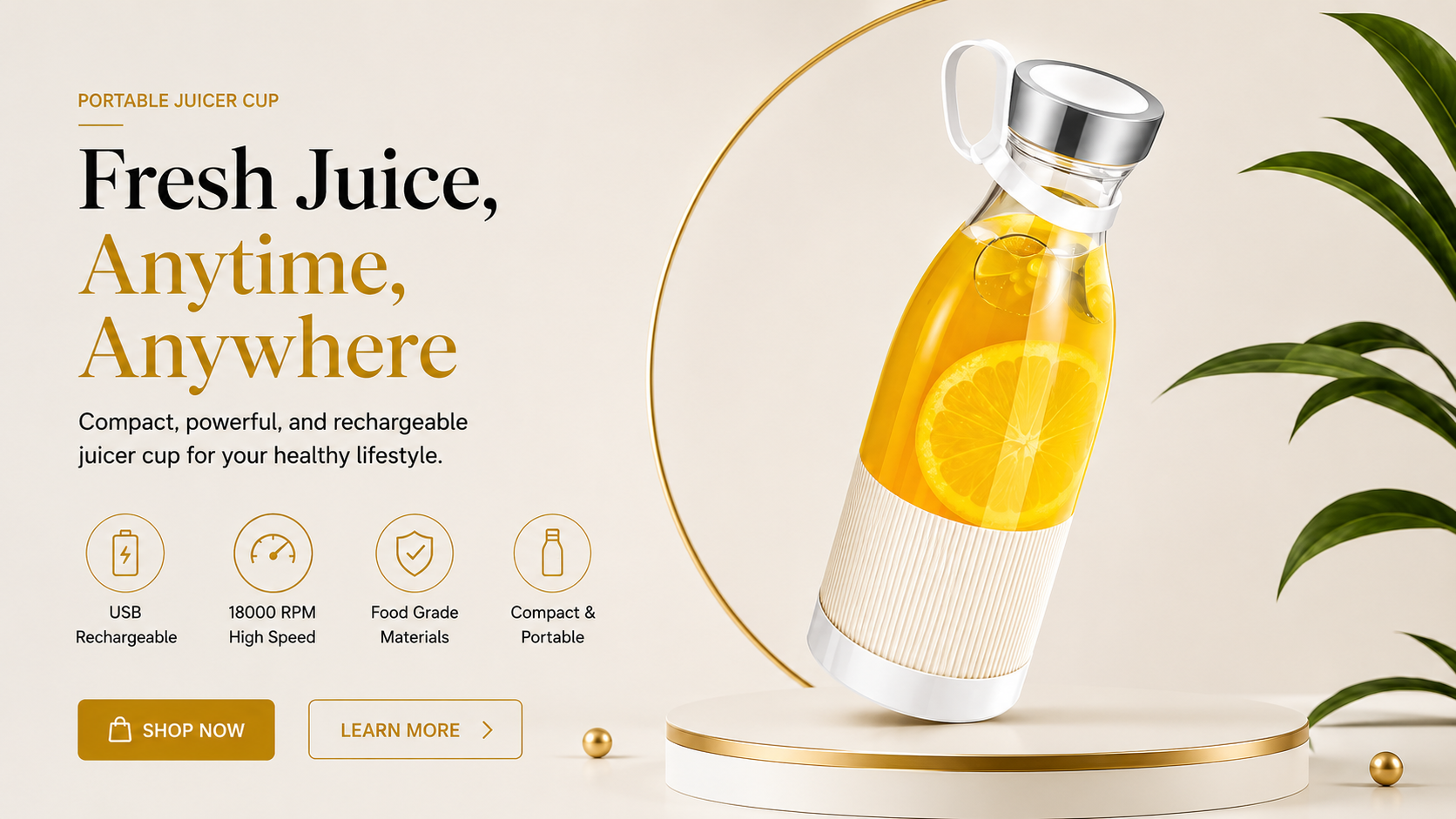 Vostara Mini USB Rechargeable Portable Juicer Cup - Product Details 1
