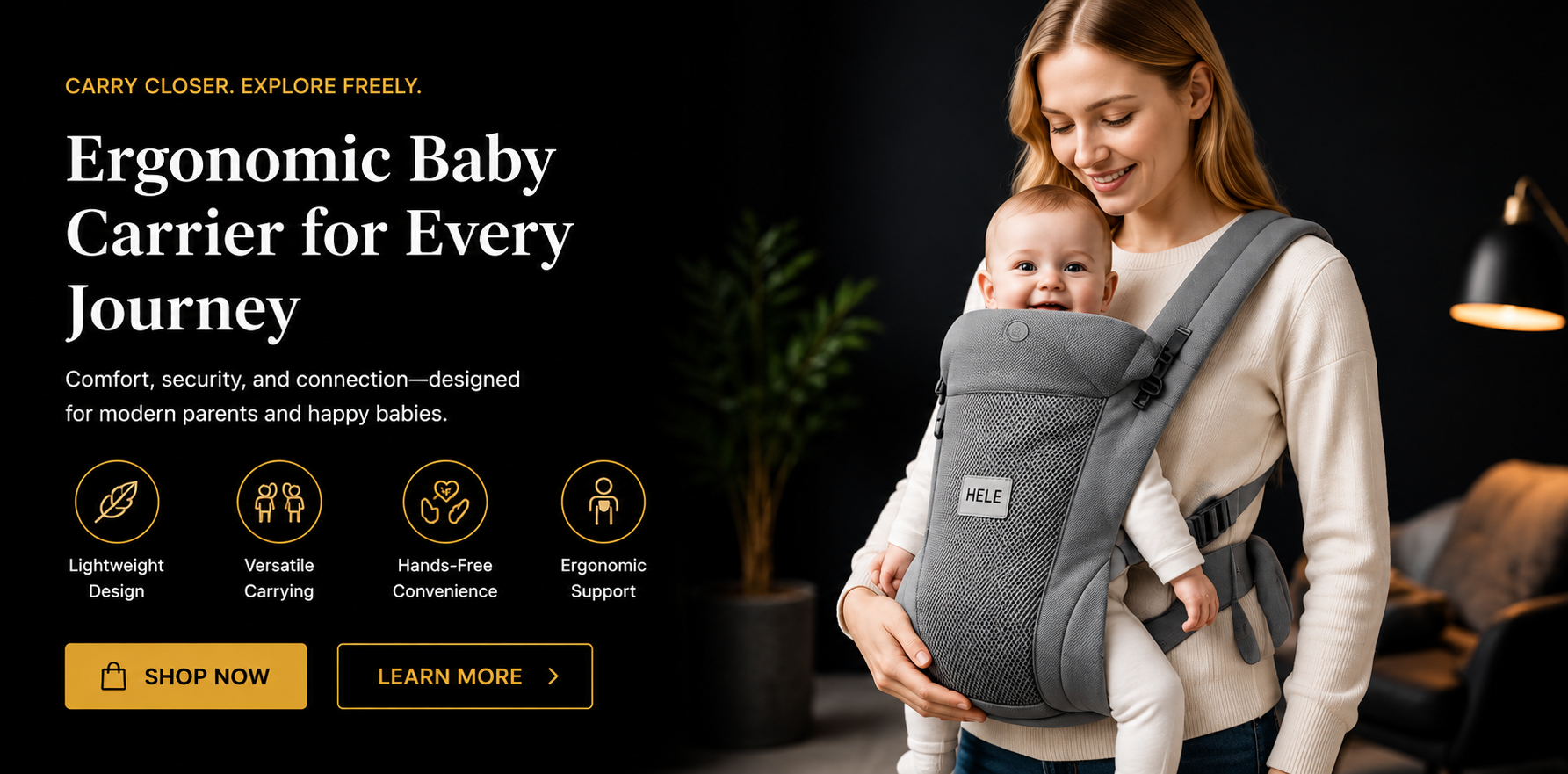 Vostara	Lightweight Breathable Baby Carrier - Product Details 2