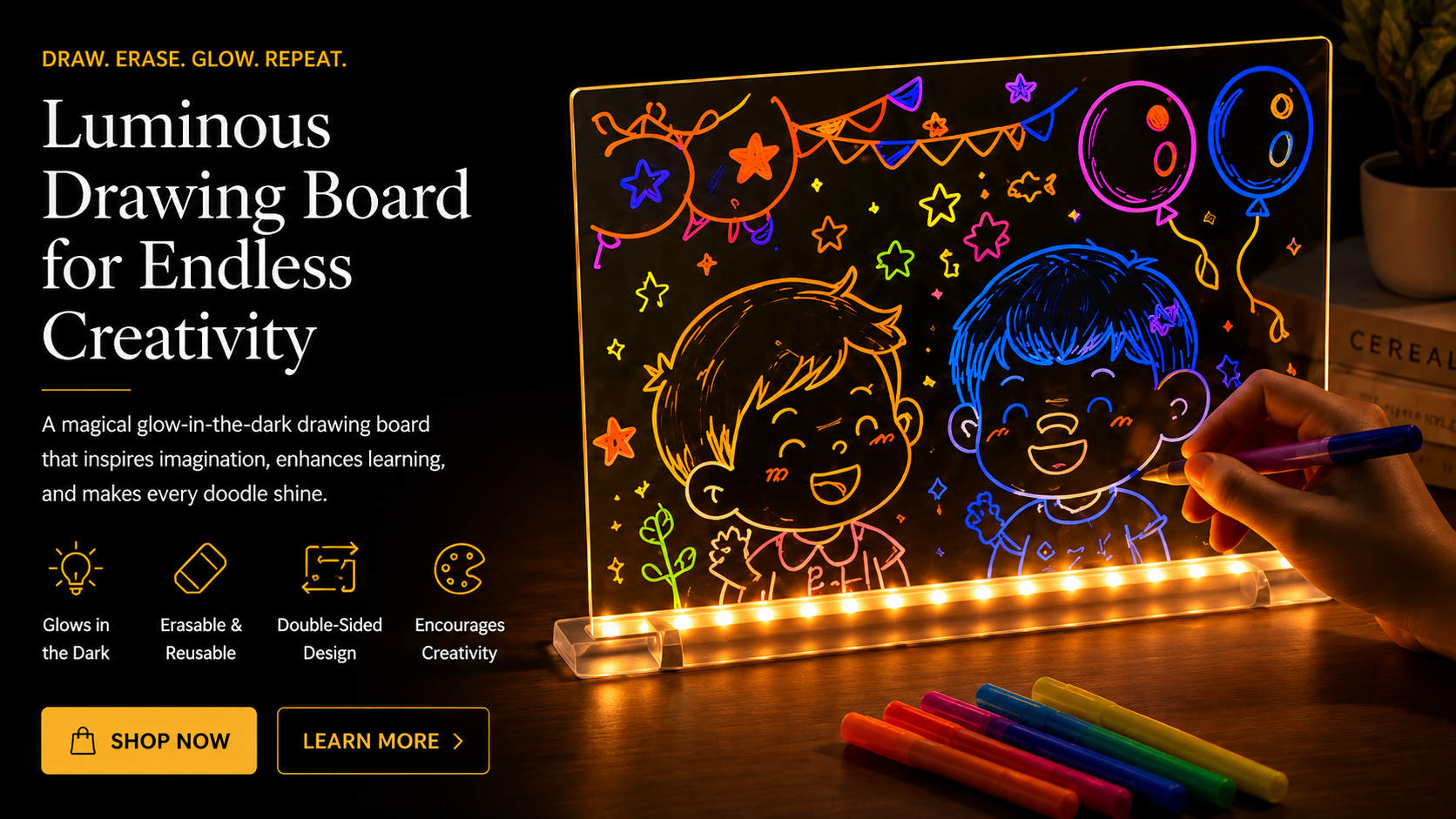 Vostara Luminous Drawing Board for Kids - Product Details 3