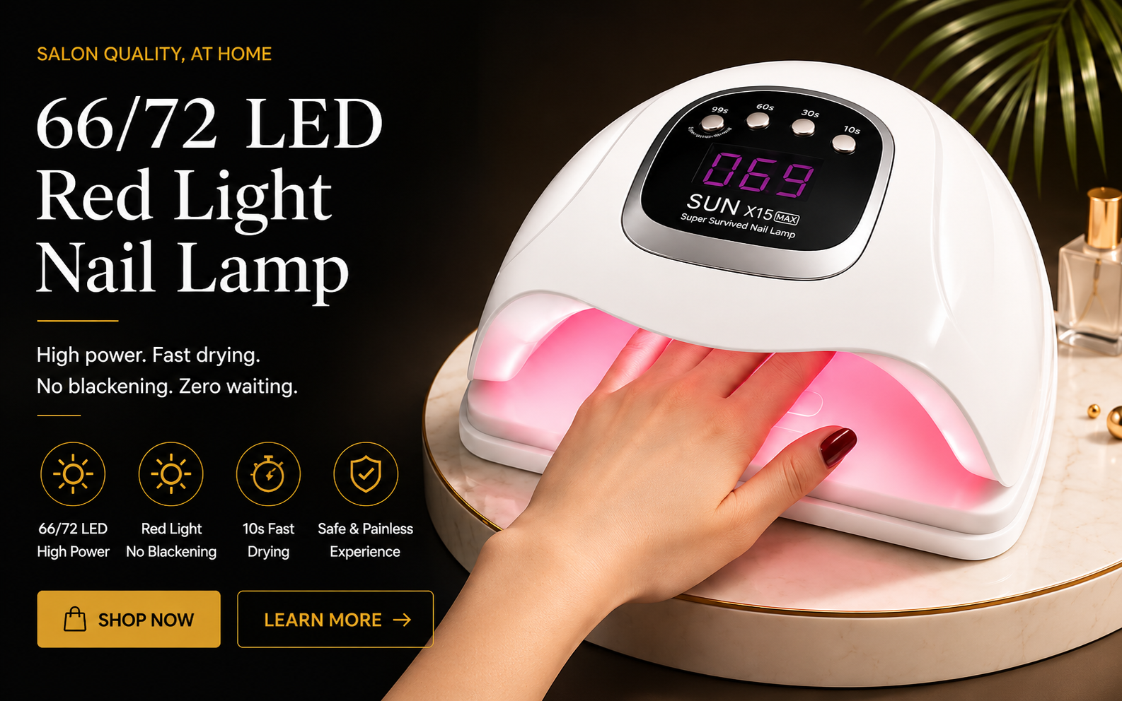 Vostara LED Nail Lamp with Red Light Technology - Product Details 1