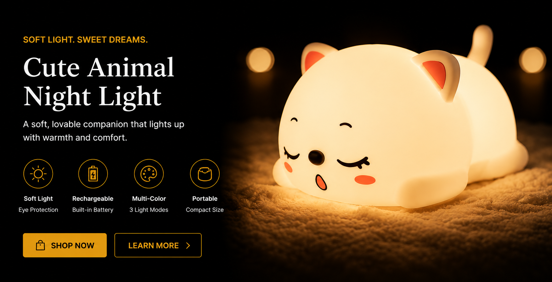 Vostara  Animal Shape Rechargeable Night Light - Product Details 3