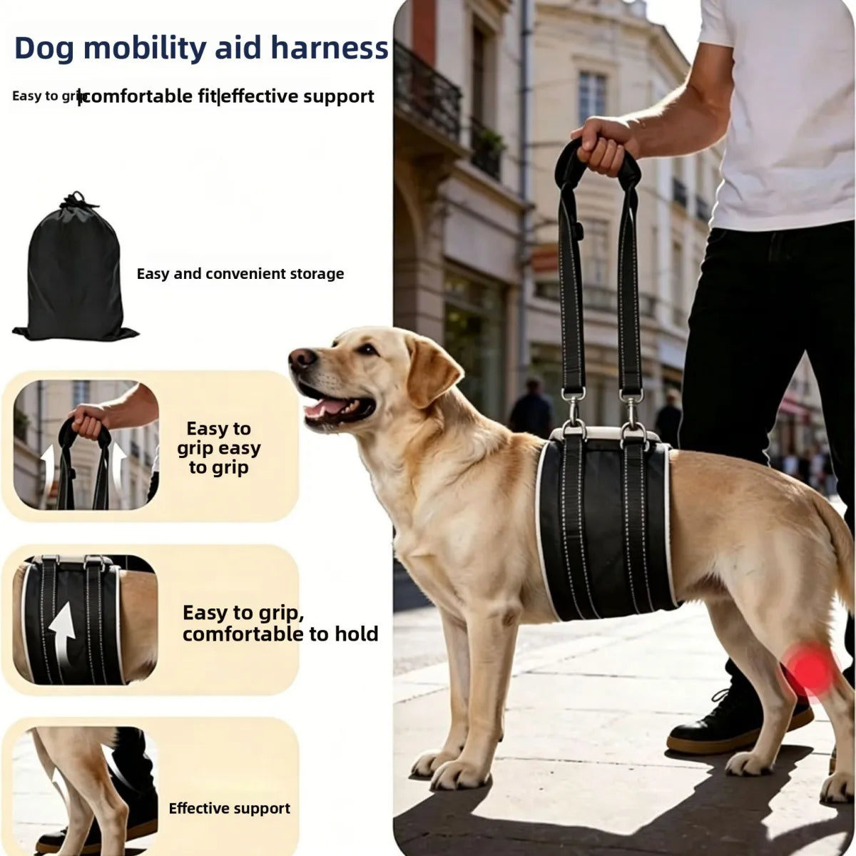 Vostara Pet Dog Rear Leg Injury Recovery Support Harness