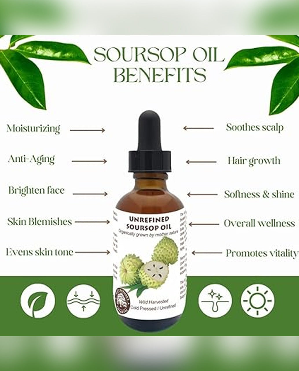 Vostara Best Nature's Cosmetics Organic Soursop Oil