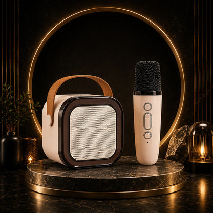 Vostara Portable Bluetooth Karaoke Speaker with Microphone