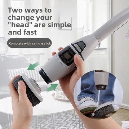 Vostara Multifunctional Wireless Electric Cleaning Brush with Voice Prompt