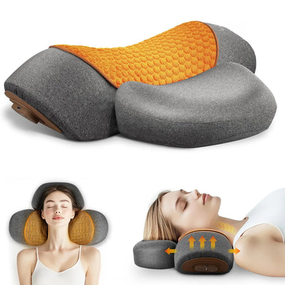 Vostora Adjustable Heating Massage Neck Pillow with Memory Foam