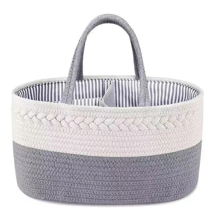 Vostara Handwoven Storage Basket with Removable Compartments
