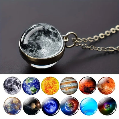 Vostara Solar System Pendant Necklace