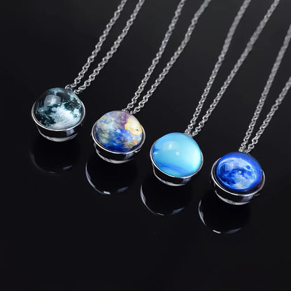 Vostara Solar System Pendant Necklace