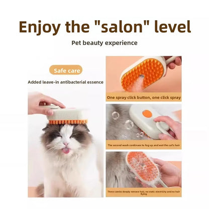 Vostara Pet Spray Massage Comb Cat Steam Comb Hair Comb