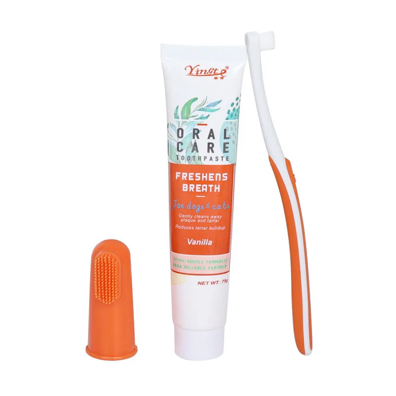 Vostara Pet Dental Care Toothpaste and Toothbrush Set